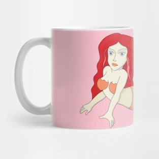 A Redhead Mermaid Mug